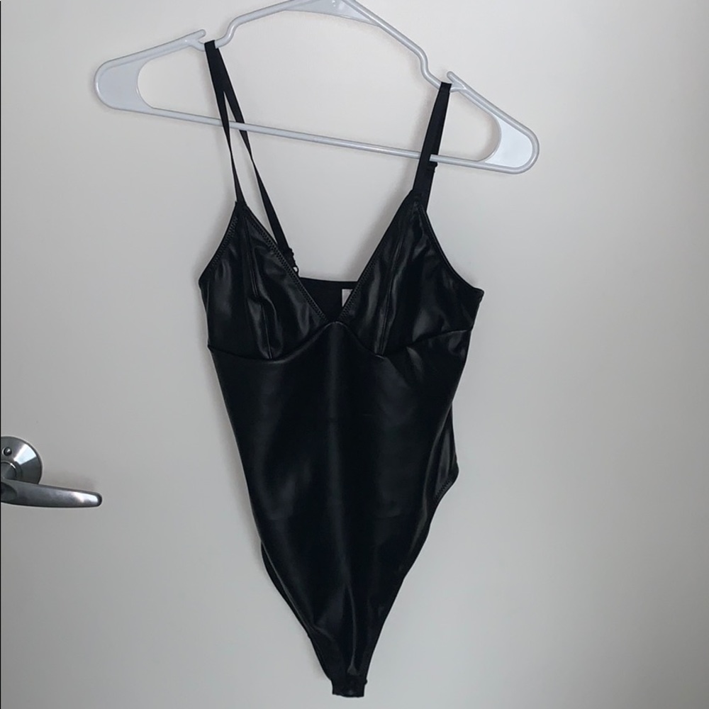 Forever 21 Leather Bodysuit